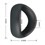 CRAZY BULL - VALEN ERGONOMISCHER SILIKON-PENISRING SCHWARZ
