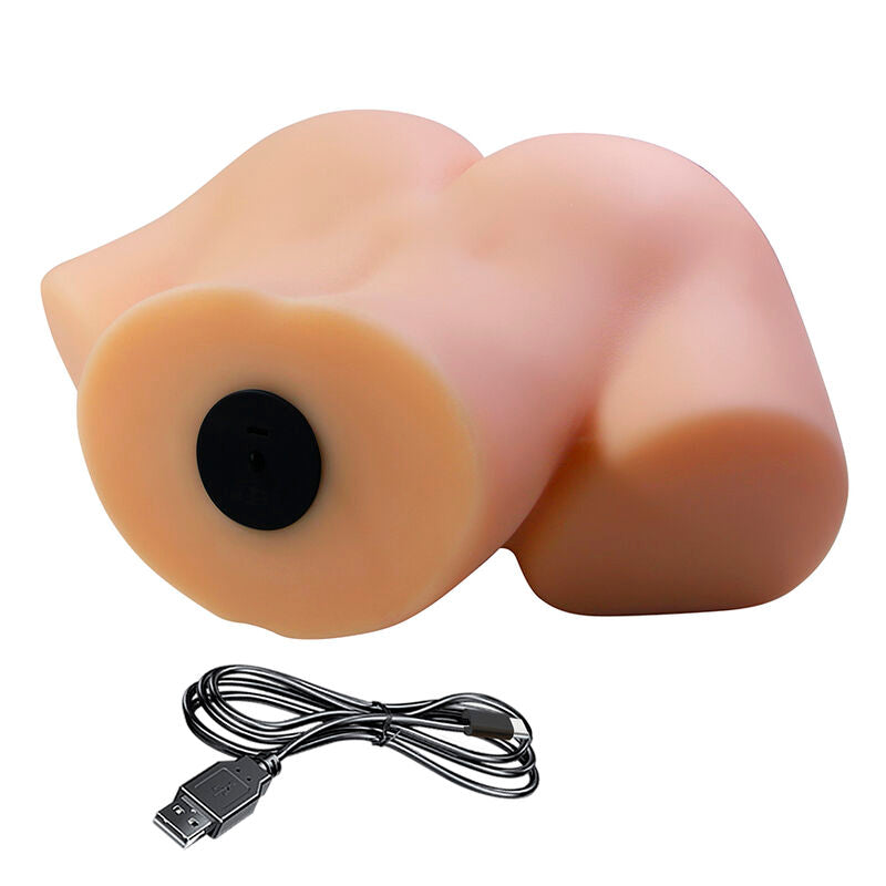 CRAZY BULL - VIVIAN DOPPELTER VAGINAL- UND ANALVIBRATIONSMASTURBATOR FLESH