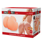 CRAZY BULL - VIVIAN DOPPELTER VAGINAL- UND ANALVIBRATIONSMASTURBATOR FLESH