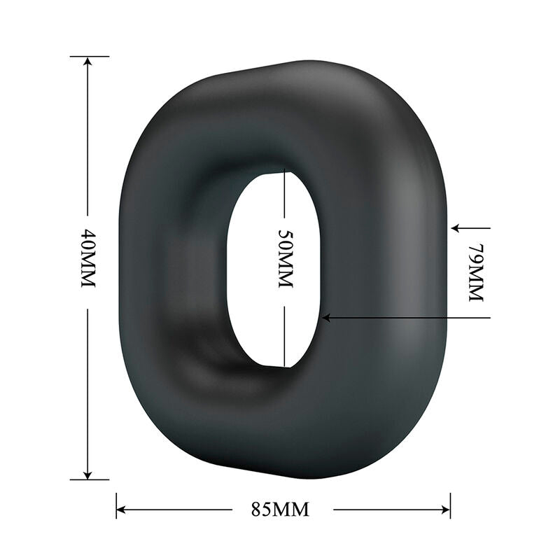 CRAZY BULL - WALDEN SUPERSOFT SILIKON-PENNISRING SCHWARZ