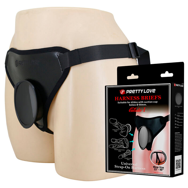 Pretty Love Universal Strap-on-Harness – Schwarz
