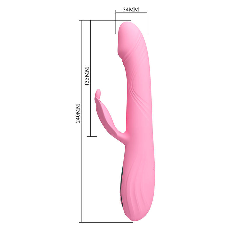 Pretty Love Bella Rabbit-Vibrator mit LED – Pink