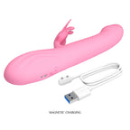 Pretty Love Bella Rabbit-Vibrator mit LED – Pink
