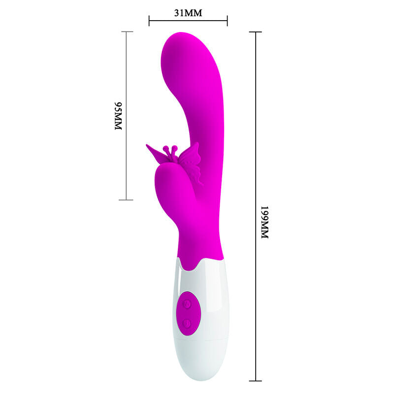 PRETTY LOVE - BUTTERFLY KISS 30-FUNKTIONEN-HASENVIBRATOR LILA