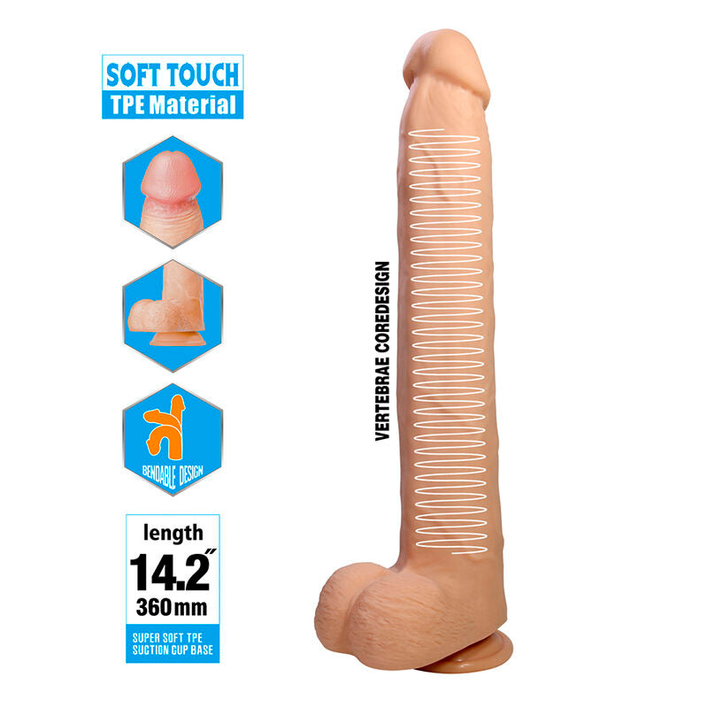Pretty Love Dany Dildo 36 cm – Natur
