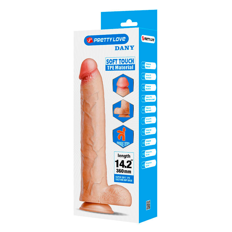 Pretty Love Dany Dildo 36 cm – Natur