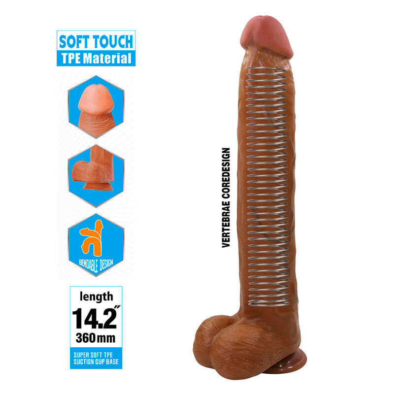 Pretty Love Dany Dildo 36 cm – Braun