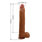 Pretty Love Dany Dildo 36 cm – Braun
