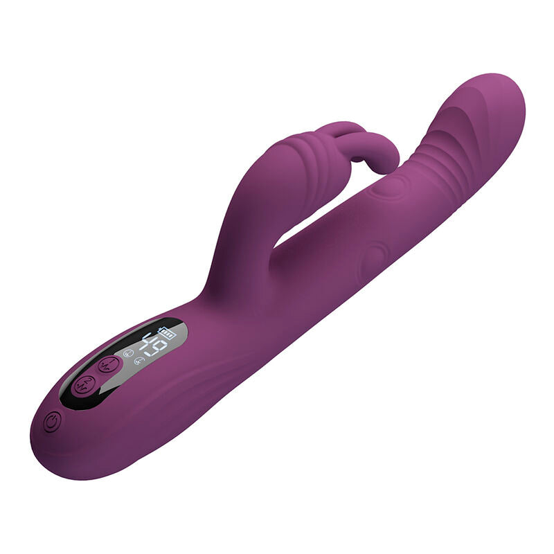 PRETTY LOVE - DEE MULTIFUNKTIONS-HASENVIBRATOR MIT OSZILLIERENDER UND PERKUSSIVER FUNKTION, LILA