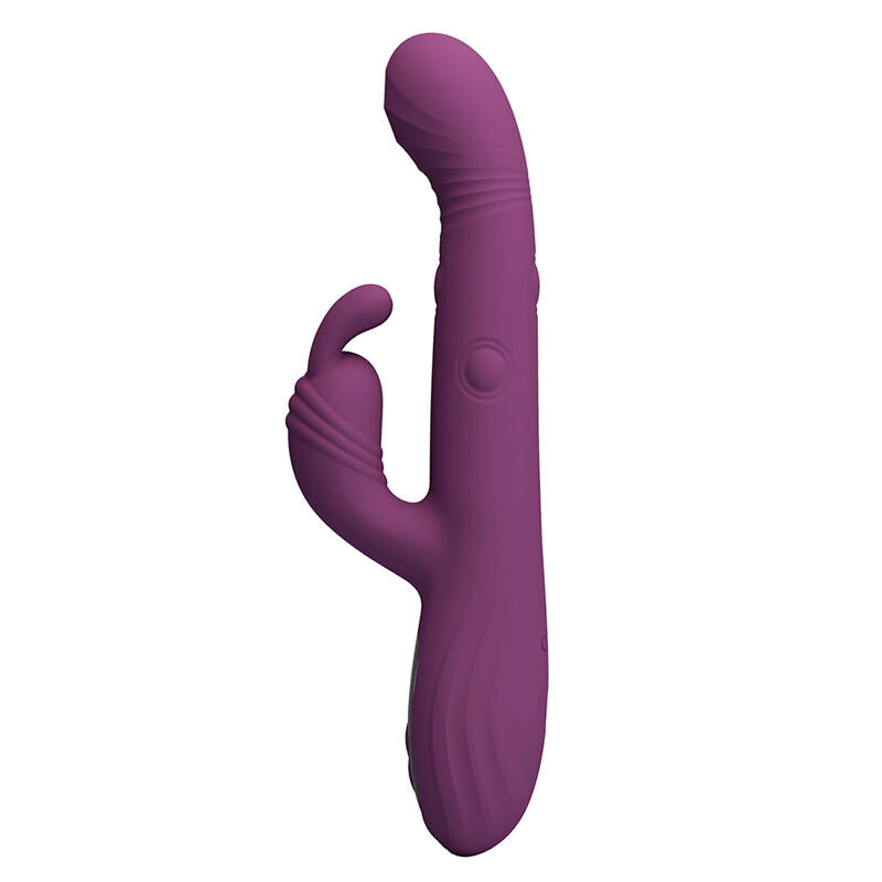 PRETTY LOVE - DEE MULTIFUNKTIONS-HASENVIBRATOR MIT OSZILLIERENDER UND PERKUSSIVER FUNKTION, LILA