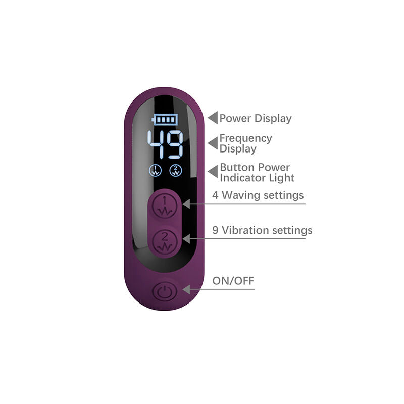 PRETTY LOVE - DEE MULTIFUNKTIONS-HASENVIBRATOR MIT OSZILLIERENDER UND PERKUSSIVER FUNKTION, LILA