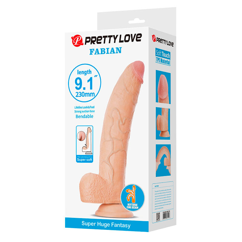 Pretty Love Fabian Dildo 23 cm – Natur