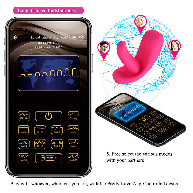 Pretty Love Hazelynn App-Massager – Pink