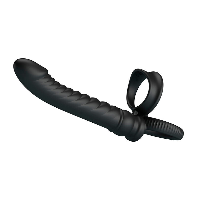 PRETTY LOVE - MERRITT ANALVIBRATOR MIT RING UND VIBRATIONSFUNKTION, SCHWARZ