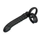 PRETTY LOVE - MERRITT ANALVIBRATOR MIT RING UND VIBRATIONSFUNKTION, SCHWARZ