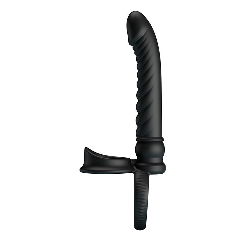PRETTY LOVE - MERRITT ANALVIBRATOR MIT RING UND VIBRATIONSFUNKTION, SCHWARZ