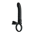 PRETTY LOVE - MERRITT ANALVIBRATOR MIT RING UND VIBRATIONSFUNKTION, SCHWARZ