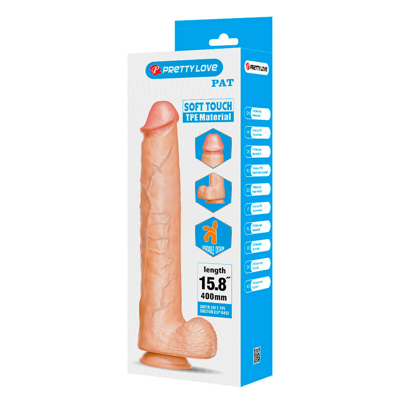 Pretty Love Pat Dildo 40 cm – Natur