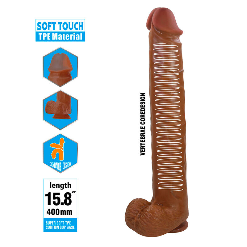 Pretty Love Pat Dildo 40 cm – Braun