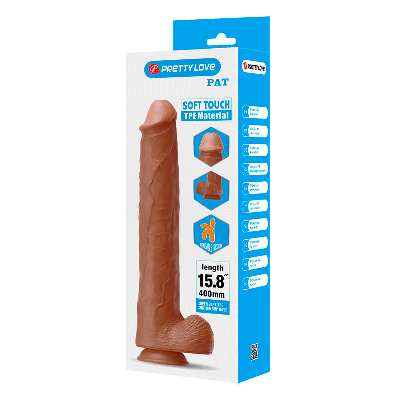 Pretty Love Pat Dildo 40 cm – Braun