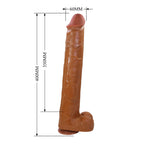 Pretty Love Pat Dildo 40 cm – Braun