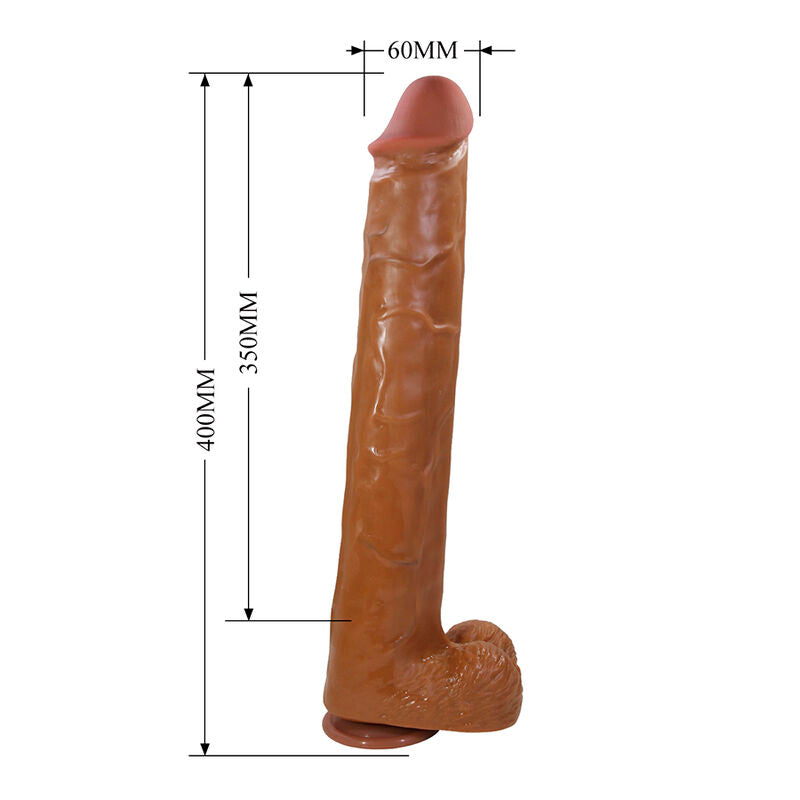 Pretty Love Pat Dildo 40 cm – Braun