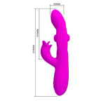 PRETTY LOVE - YALANDA HASE OSZILLIERENDER VIBRATOR MIT LED-ANZEIGE, LILA