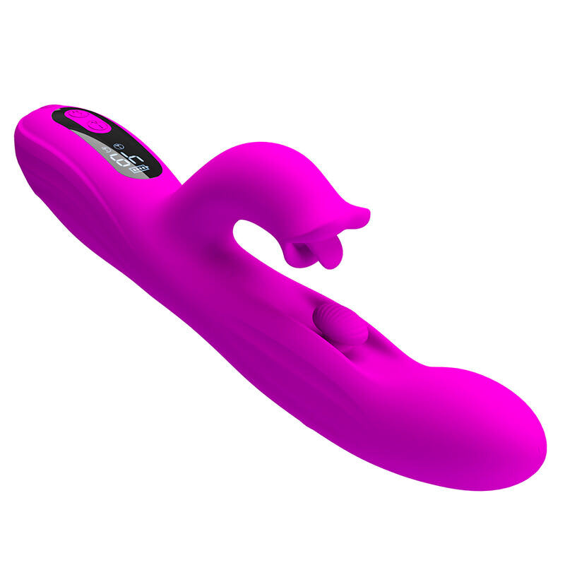 PRETTY LOVE - YALANDA HASE OSZILLIERENDER VIBRATOR MIT LED-ANZEIGE, LILA