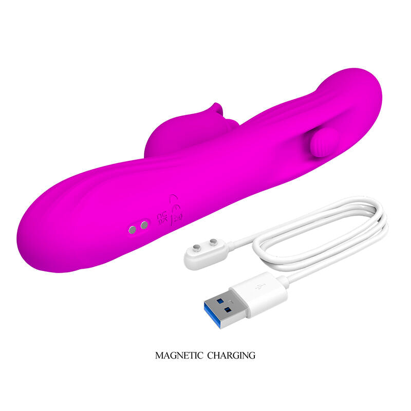PRETTY LOVE - YALANDA HASE OSZILLIERENDER VIBRATOR MIT LED-ANZEIGE, LILA