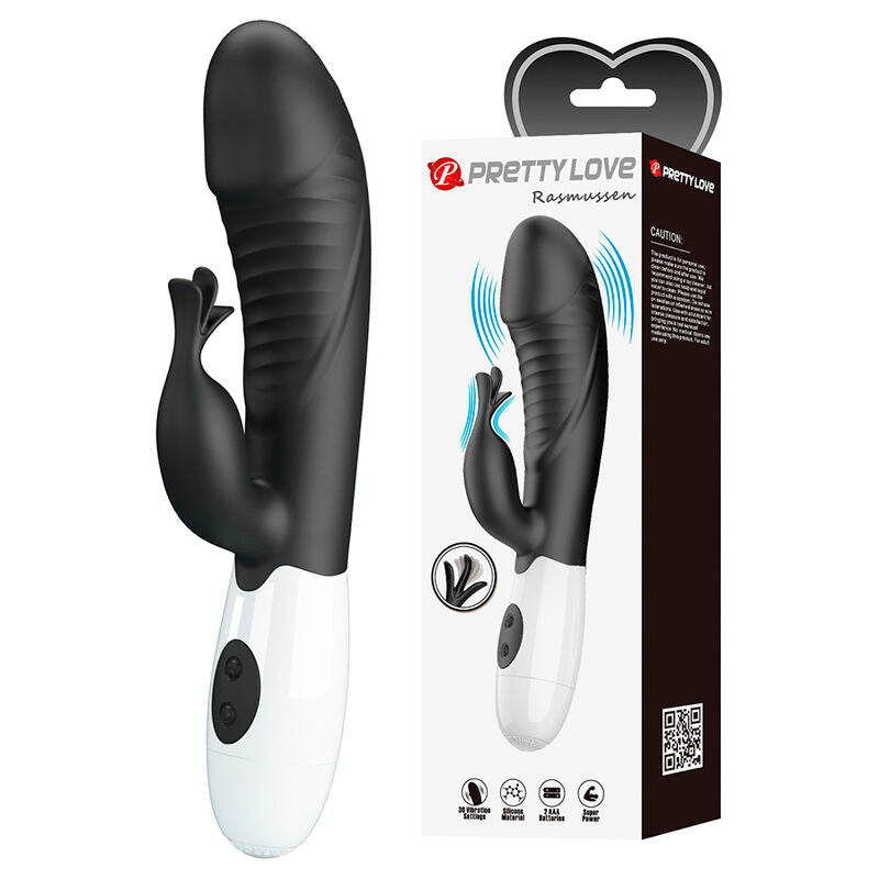 PRETTY LOVE - RASMUSSEN 30-FUNKTIONEN-HASE-VIBRATOR SCHWARZ