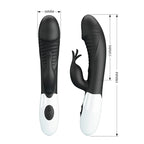 PRETTY LOVE - RASMUSSEN 30-FUNKTIONEN-HASE-VIBRATOR SCHWARZ