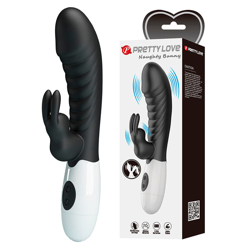 PRETTY LOVE - NAUGHTY BUNNY 30-FUNKTIONEN-HASENVIBRATOR SCHWARZ
