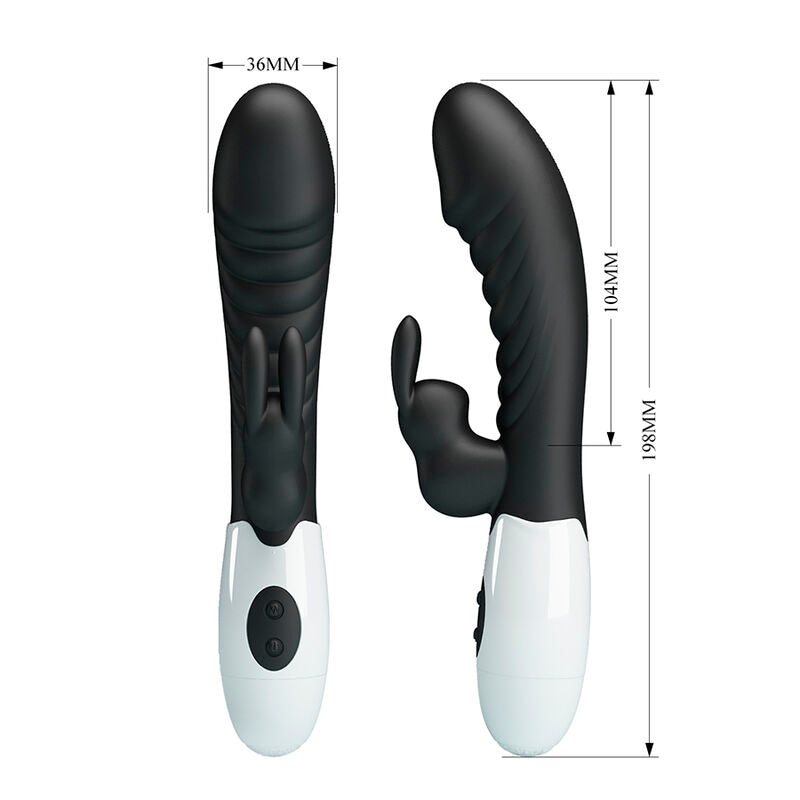 PRETTY LOVE - NAUGHTY BUNNY 30-FUNKTIONEN-HASENVIBRATOR SCHWARZ