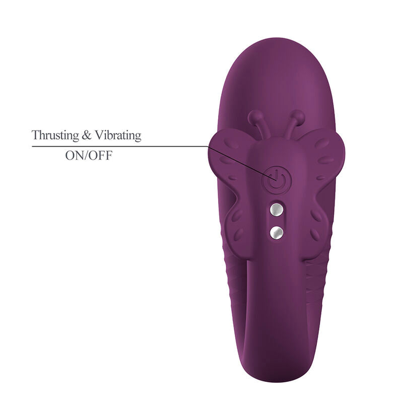 PRETTY LOVE - KLAY STOSS-EI-VIBRATOR, APP-STEUERUNG, LILA