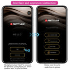 PRETTY LOVE - KLAY STOSS-EI-VIBRATOR, APP-STEUERUNG, LILA