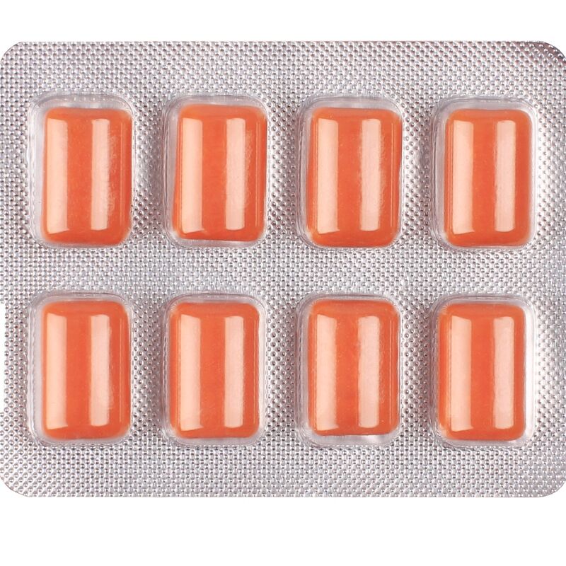 WUG Multivit – Der funktionelle Kaugummi, der Ihre Abwehrkräfte täglich stärkt. Blisterpackung mit 8 Stück