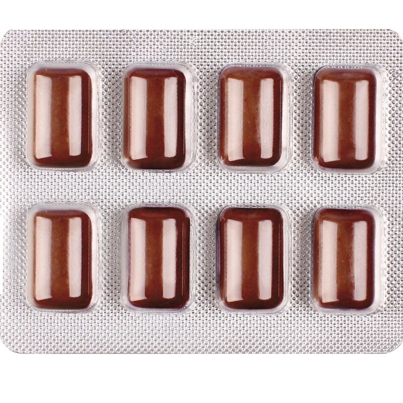 WUG Power Up – Energiekaugummi für Konzentration und Ausdauer, Blisterpackung mit 8 Stück