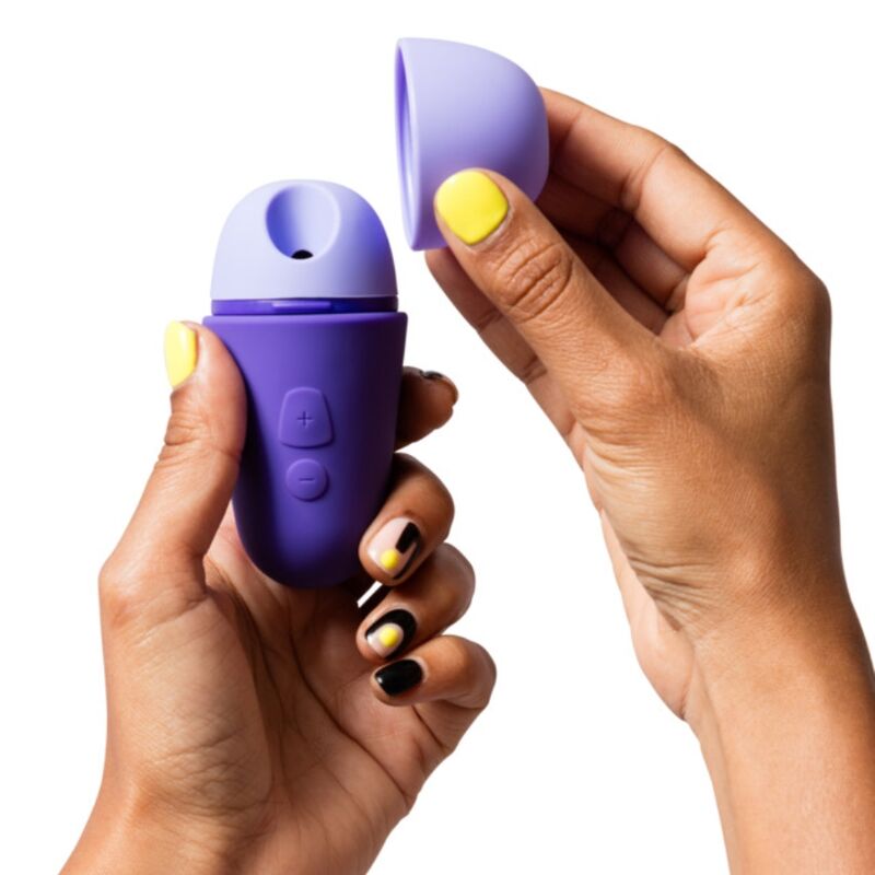 ROMP - KOSTENLOSER X KLITORALSTIMULATOR MIT DECKEL, 10 STUFEN, WIEDERAUFLADBAR, LILA
