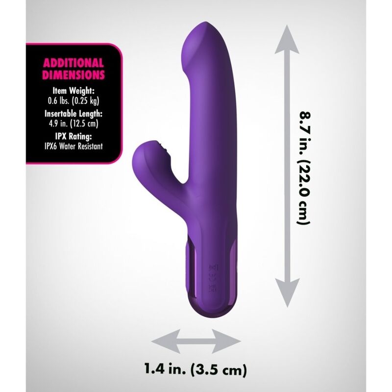 FANTASY FOR HER - SUPER SONIX THRUSTER RABBIT VIBRATOR LILA