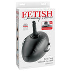 FETISH FANTASY SERIES - AUFBLASBARER LIEBESBALL MIT DILDO, SCHWARZ, 41,9 CM