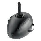 FETISH FANTASY SERIES - AUFBLASBARER LIEBESBALL MIT DILDO, SCHWARZ, 41,9 CM