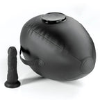 FETISH FANTASY SERIES - AUFBLASBARER LIEBESBALL MIT DILDO, SCHWARZ, 41,9 CM