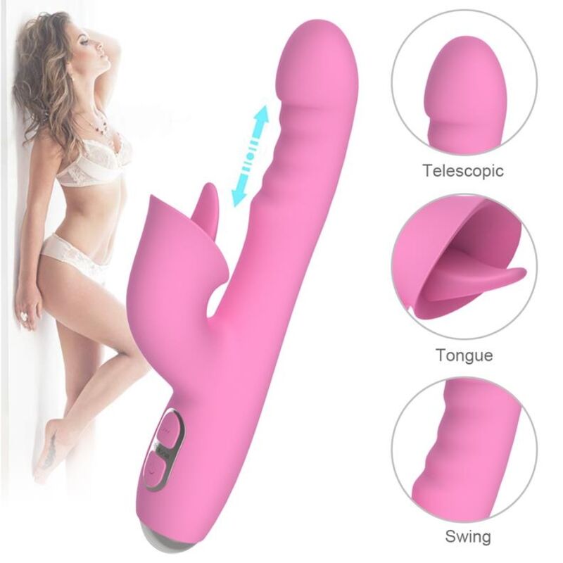 NALONE - T-MAY MAGIC STICK RABBIT VIBRATOR - ROSA