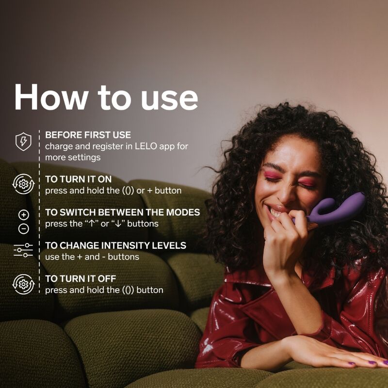 LELO - INA THRUST RABBIT STOSSVIBRATOR LILA
