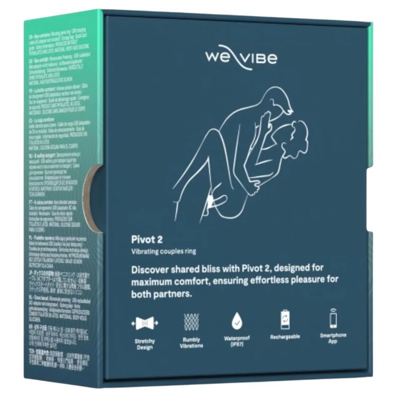 We-Vibe Pivot 2 vibrierender Penisring mit App – Slate
