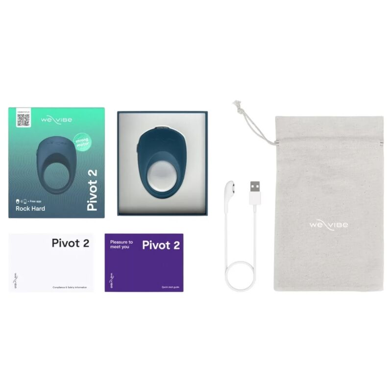 We-Vibe Pivot 2 vibrierender Penisring mit App – Slate