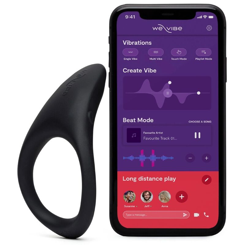 We-Vibe Verge 2 vibrierender Penis- und Dammstimulator – Schwarz