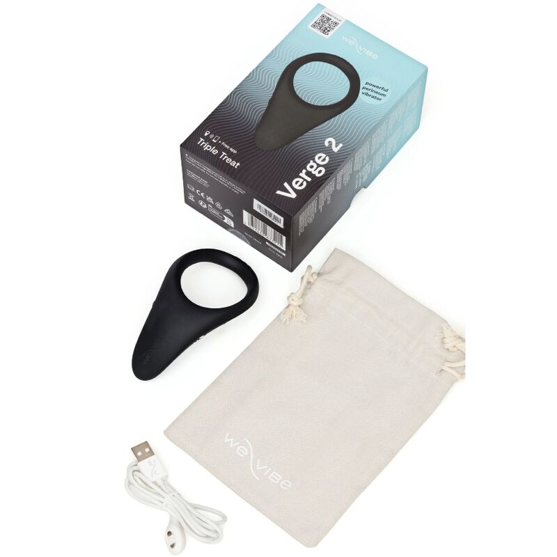 We-Vibe Verge 2 vibrierender Penis- und Dammstimulator – Schwarz
