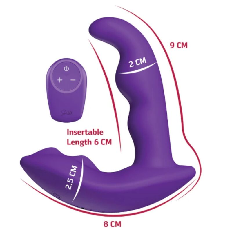 SHE.E.O – ROTIERENDER, VIBRIERENDER ANALSTIMULATOR MIT FERNBEDIENUNG – LILA