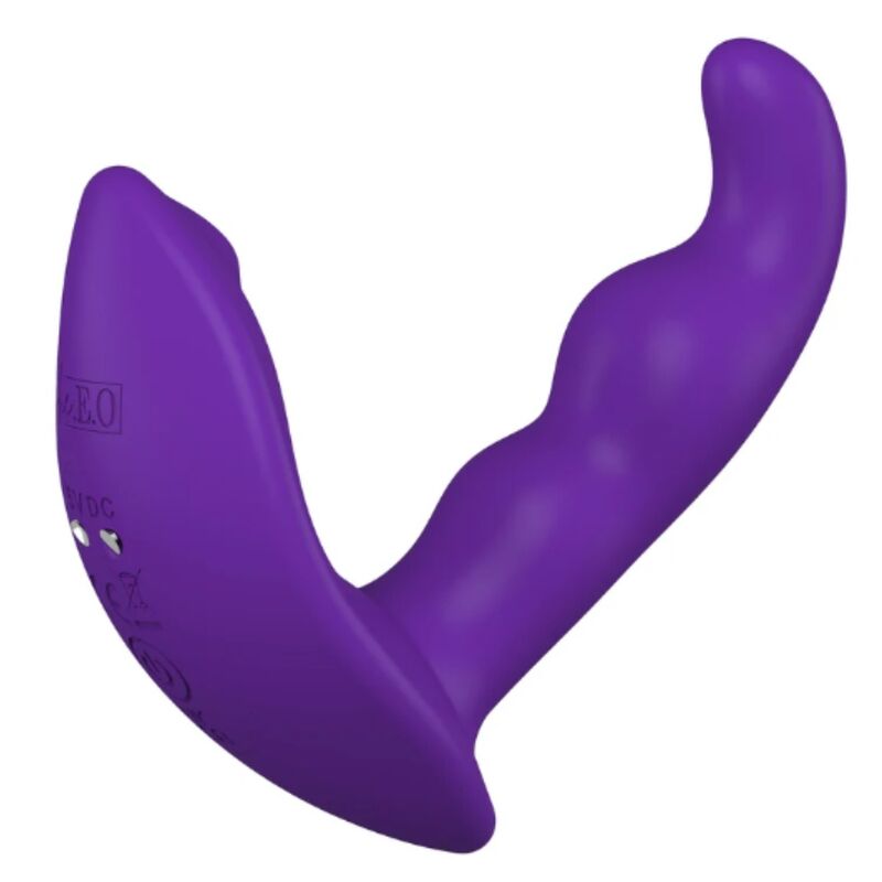 SHE.E.O – ROTIERENDER, VIBRIERENDER ANALSTIMULATOR MIT FERNBEDIENUNG – LILA